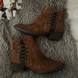 Born Brown suede booties - barely worn